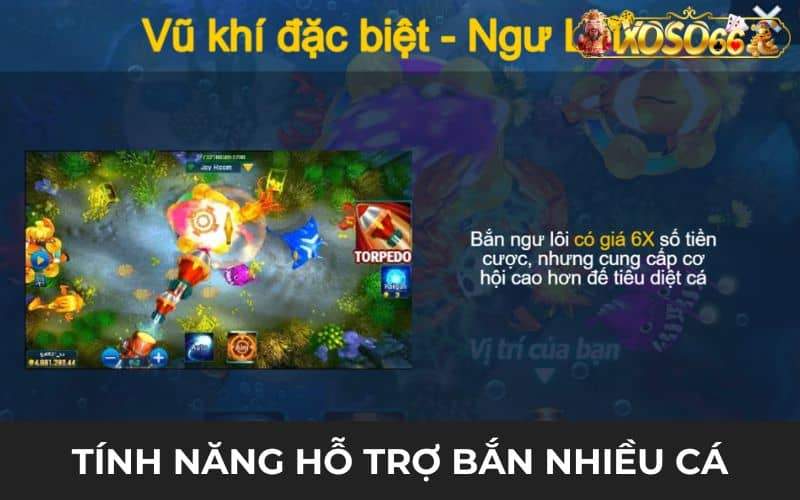 Tính năng hỗ trợ người chơi bắn được nhiều cá Tính năng hỗ trợ người chơi bắn được nhiều cá
