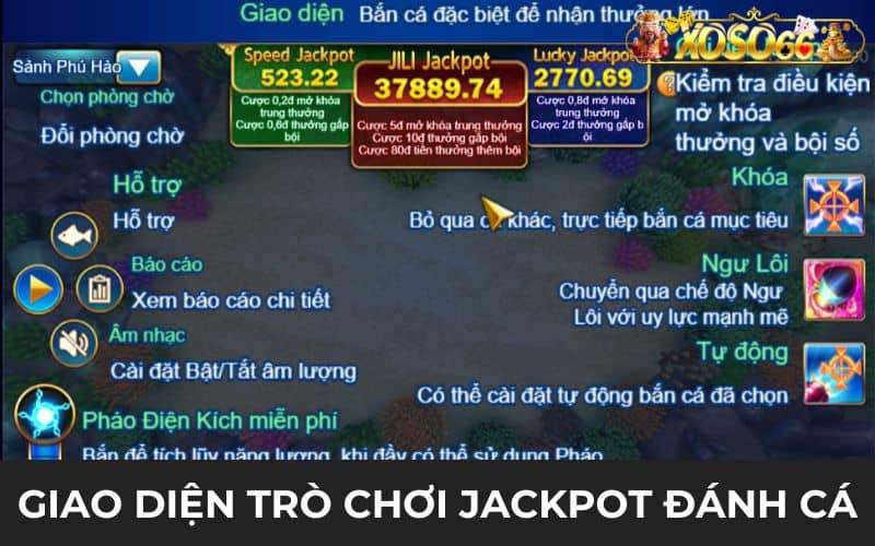 Giao diện trò chơi Jackpot đánh cá sinh động Giao diện trò chơi Jackpot đánh cá sinh động
